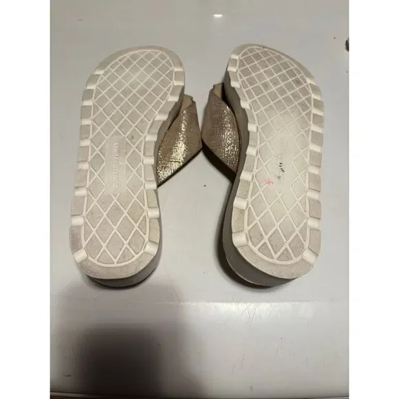 Donald Pliner Gold Sandals - Picture 6 of 7